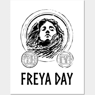 Medieval Norse Mythology Goddess Keep Calm And Praise Freyja Posters and Art